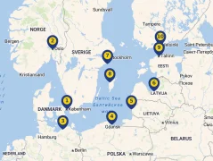Mapa plavby