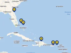 Mapa plavby